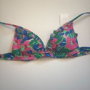 J Crew Printed french bikini top with ruffles size XS m2